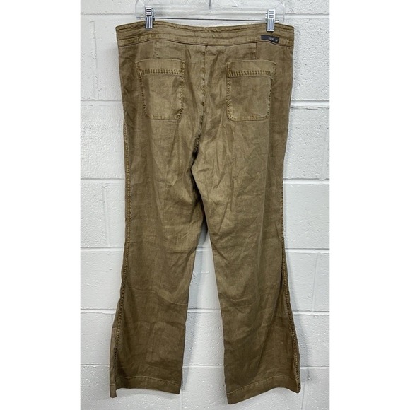 NWT Anthropologie Level 99 Stretch Linen Tencel Wide Leg Casual Pants Women's 31 - Picture 4 of 7